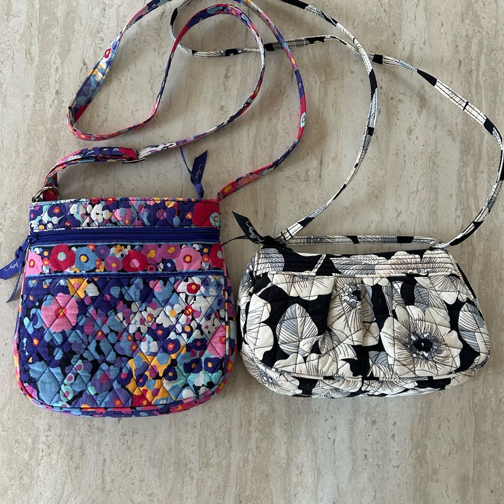 Vera Bradley Floral and Black & White Crossbody Bags